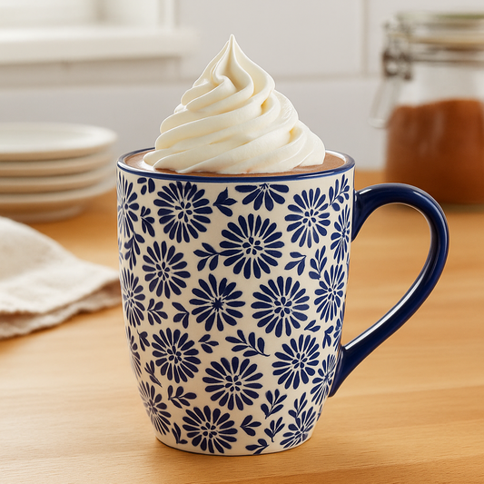 Blue Heritage Ceramic Mug Set Of 6