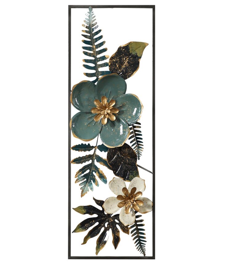 Floral Iron Wall Hanging Art