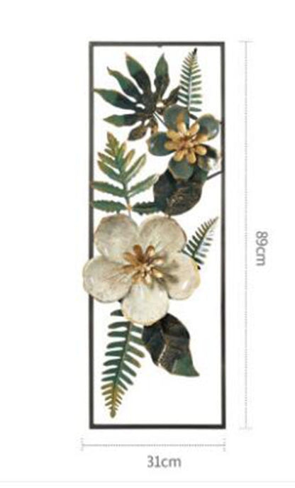 Floral Iron Wall Hanging Art