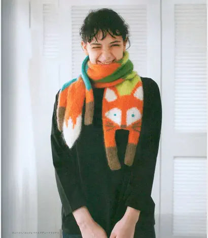 Animals Cartoon Knitted Scarves