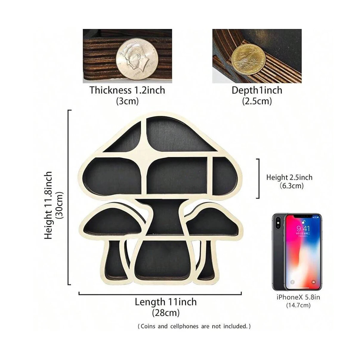 Enchanted Mushroom Crystal Shelf