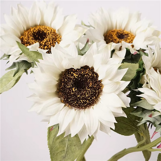 3pcs Real Touch Artificial Sunflowers Branches