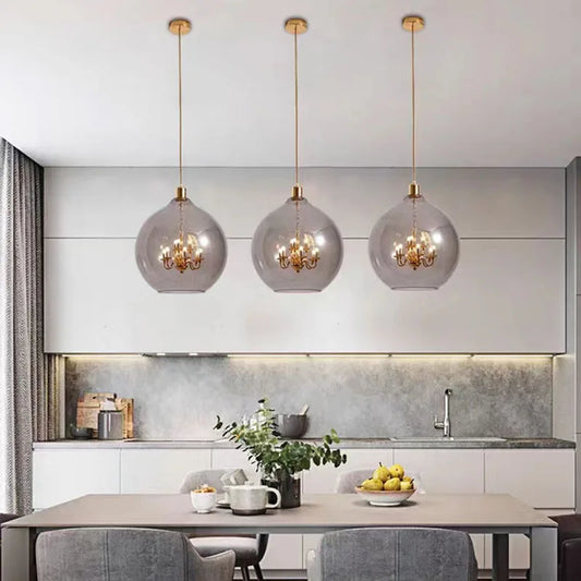 Golden Globe Chandelier Pendant