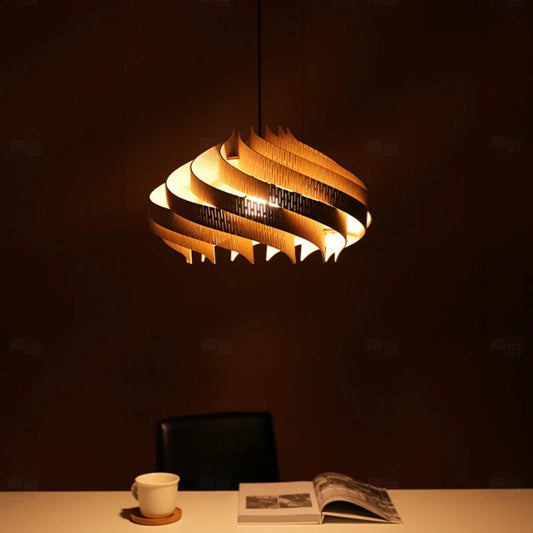 Crescent Swirl Pendant Light