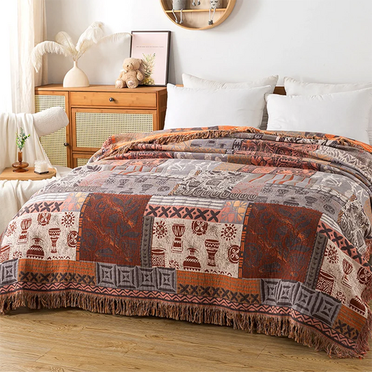 Savanna Rhythm Tapestry Blanket
