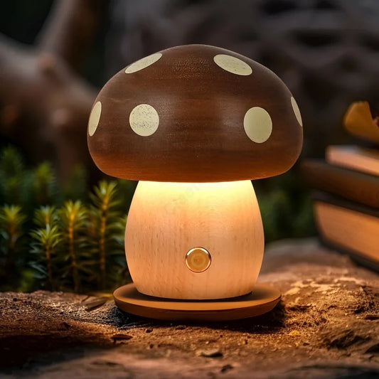 Glowshroom Wooden Night Light