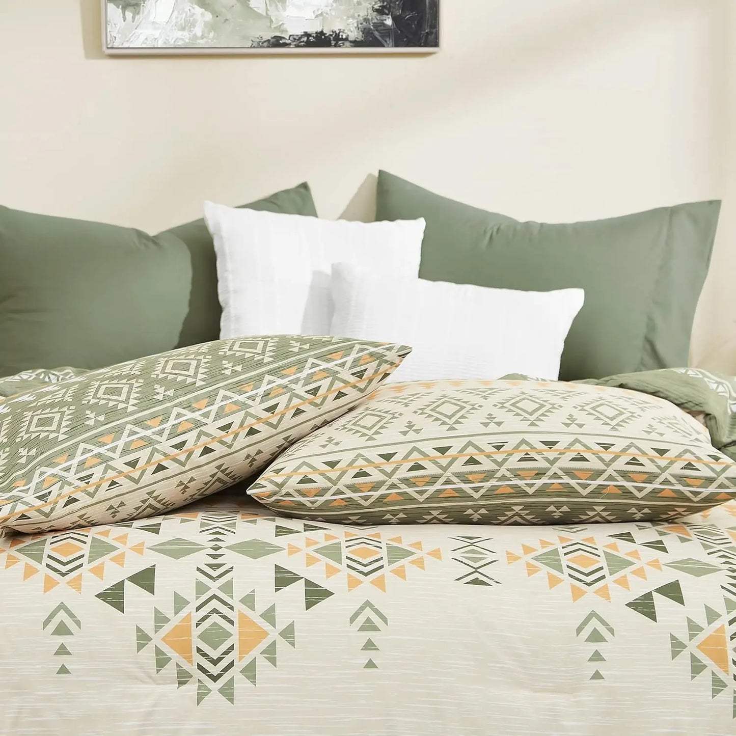 Sage Canyon Boho Duvet Set
