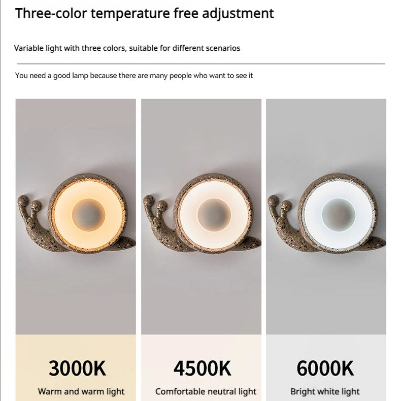 Lunaro Snail Wall Light