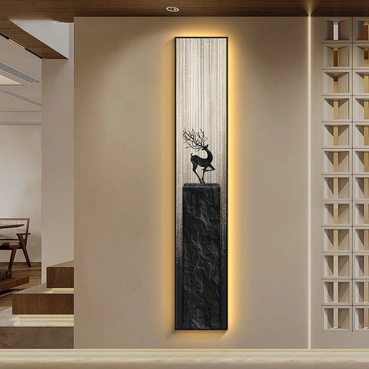 Luminous Abstract Animals Wall Art