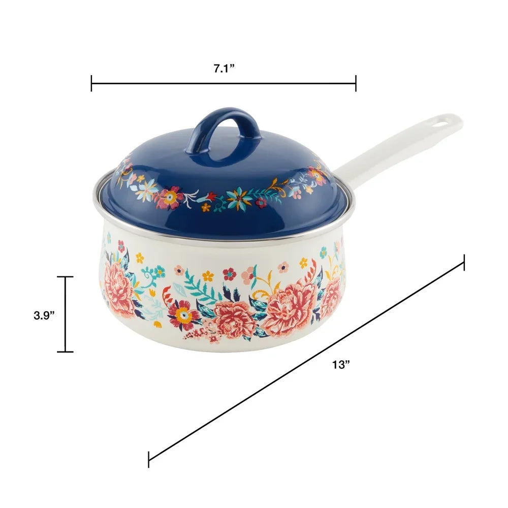 Blossomfield Enamel Saucepan (2-Quart)
