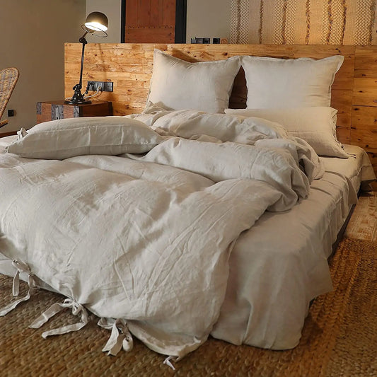 AURELIA Pure French Linen Duvet Cover Set