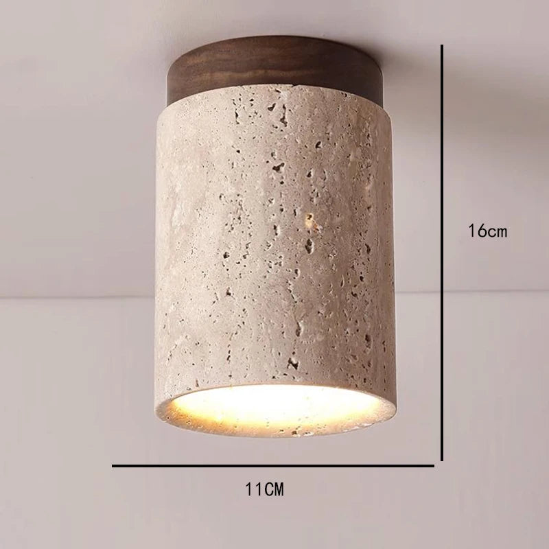 Terra Column Flush Ceiling Light