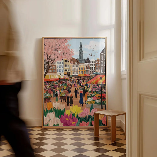 Amsterdam Flower Market Wall Art