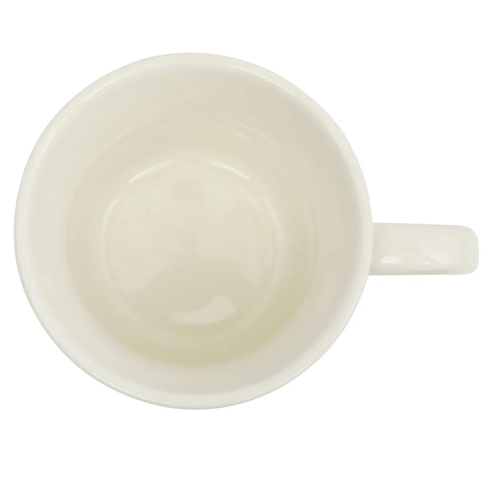 Lacehaven Vintage Embossed Ceramic Mug Set (4-Piece)