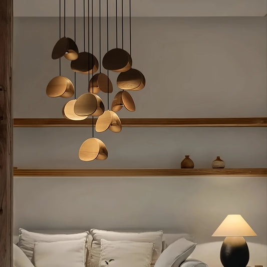 Nomad Petal Wooden Pendant Light