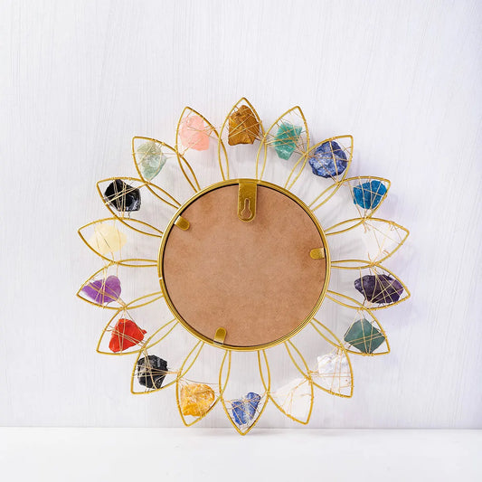 Sunburst Crystal Mirror