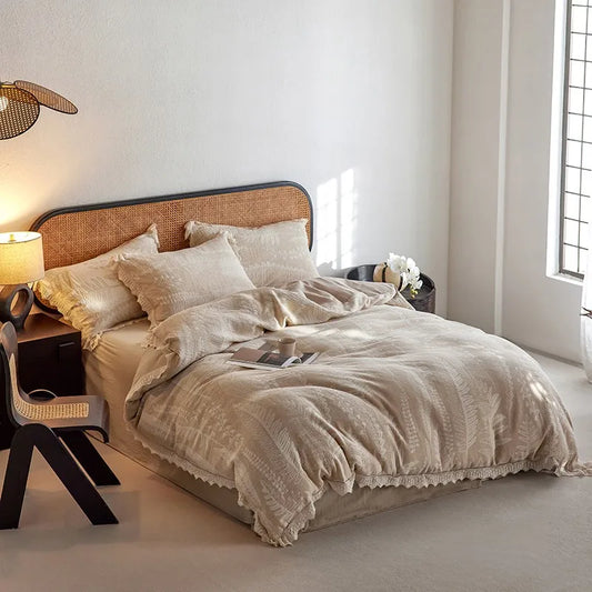 Whisper Fern Jacquard Duvet Set