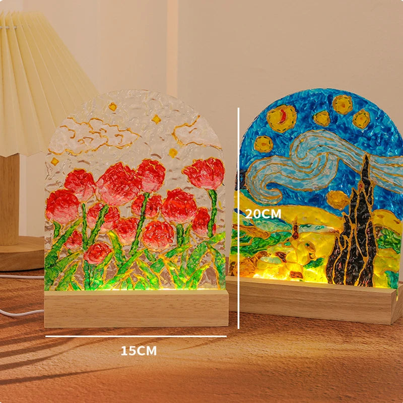 DIY Acrylic Glass Painting Night Light Kit