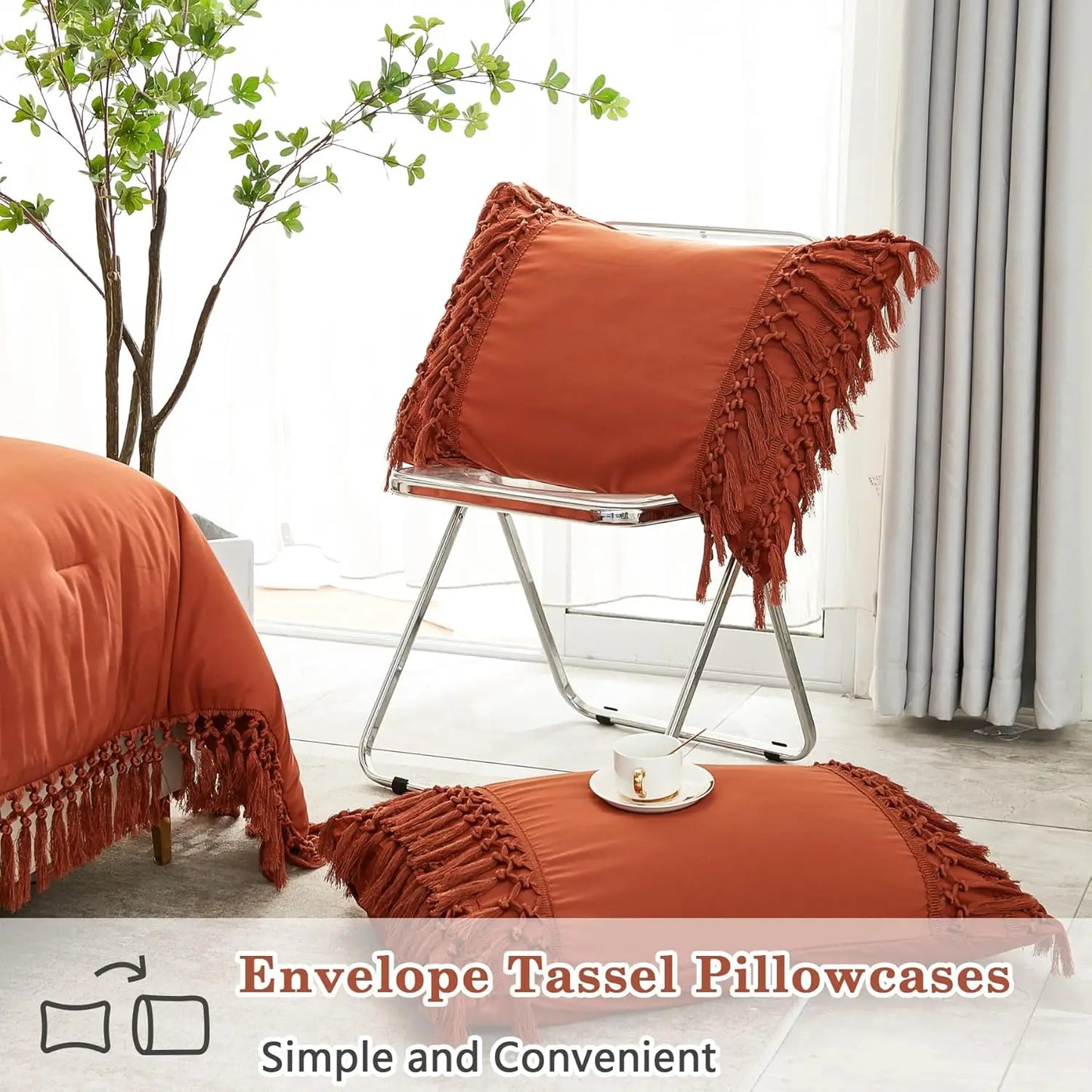 Terracora™ Fringe Comforter Set