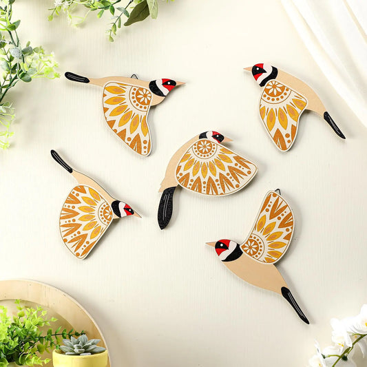 Spirit Birds of Harmony Wall Art (5pcs)