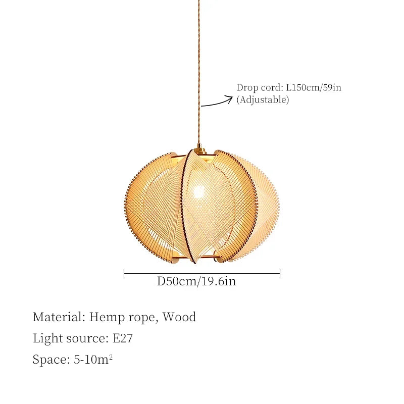 TerraWeave Lotus Pendant Light