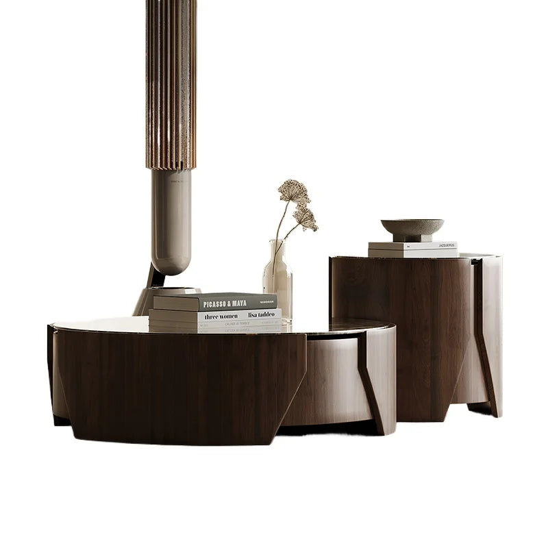 Astra Walnut Coffee Table Set