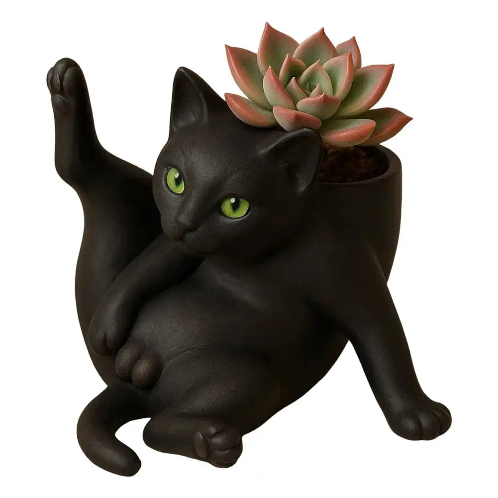 The Flexible Feline Planter