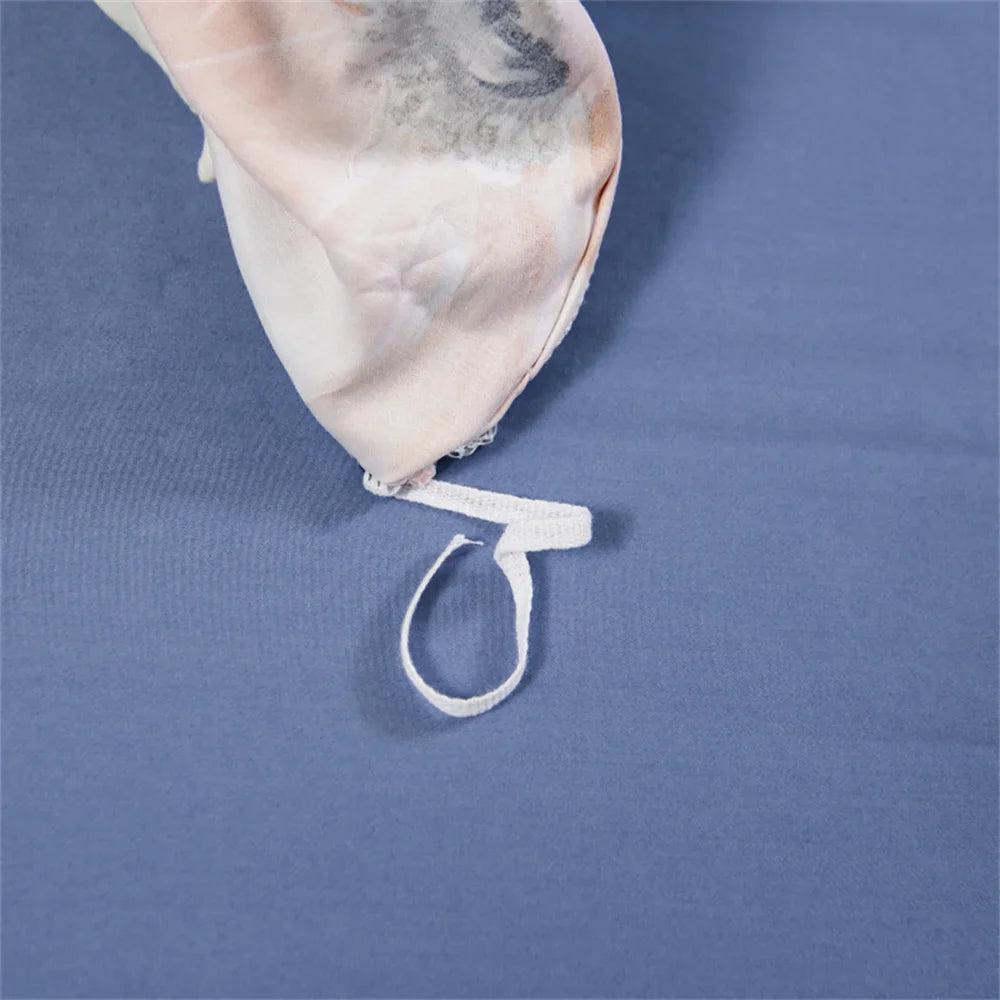 Indigo Egyptian Cotton Duvet Cover Set