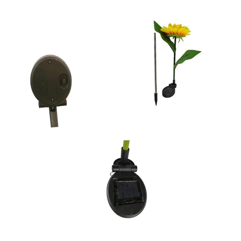 2pcs Solar LED Sunflower Blackbrdstore