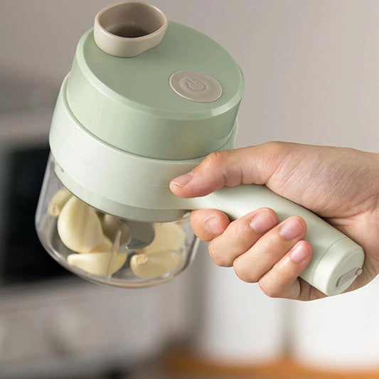 4 In 1 Handheld Electric Vegetable Cutter Blackbrdstore