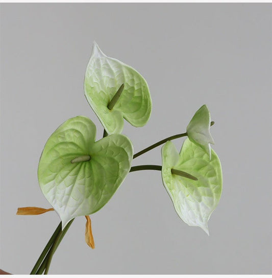 4Pcs Artificial Anthurium Blackbrdstore
