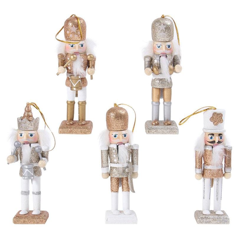 5pcs Christmas Nutcracker Decor Blackbrdstore