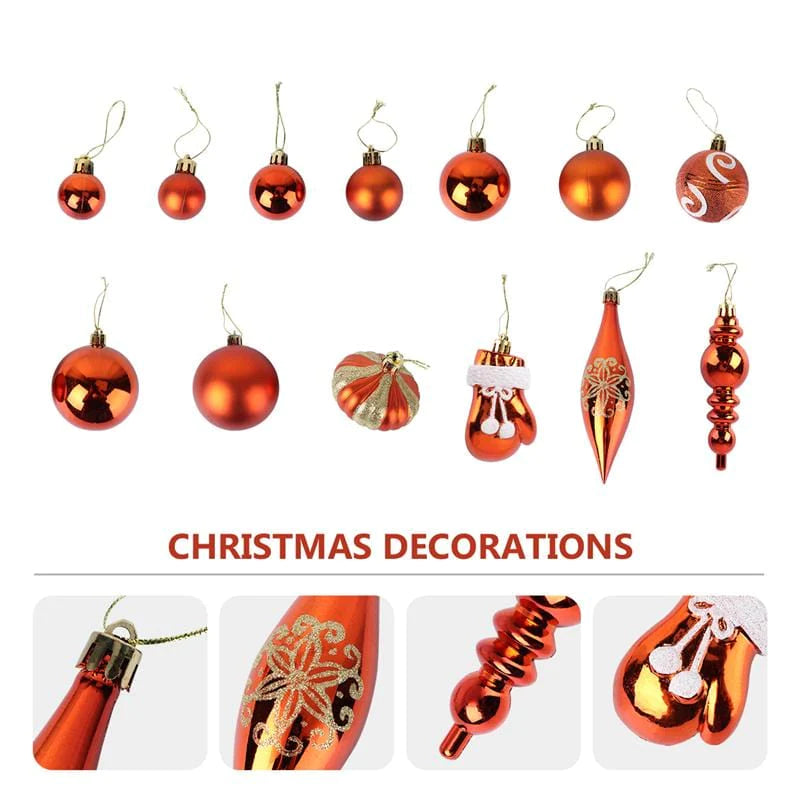 60pcs Christmas Bright Light Ball Set Blackbrdstore