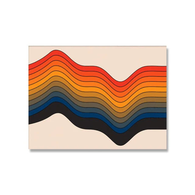 70s Retro Poster Canvas Wall Art Blackbrdstore