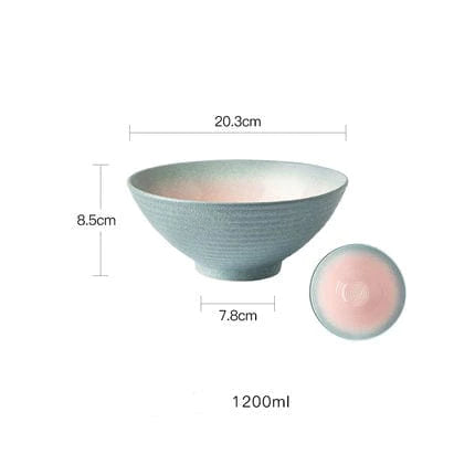 8'' Ceramic Ramen Bowls Blackbrdstore