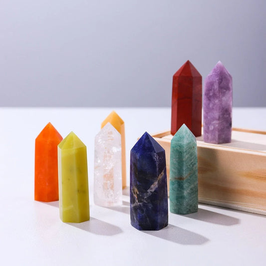 8pcs Array Crystal Points Quartz Set Blackbrdstore