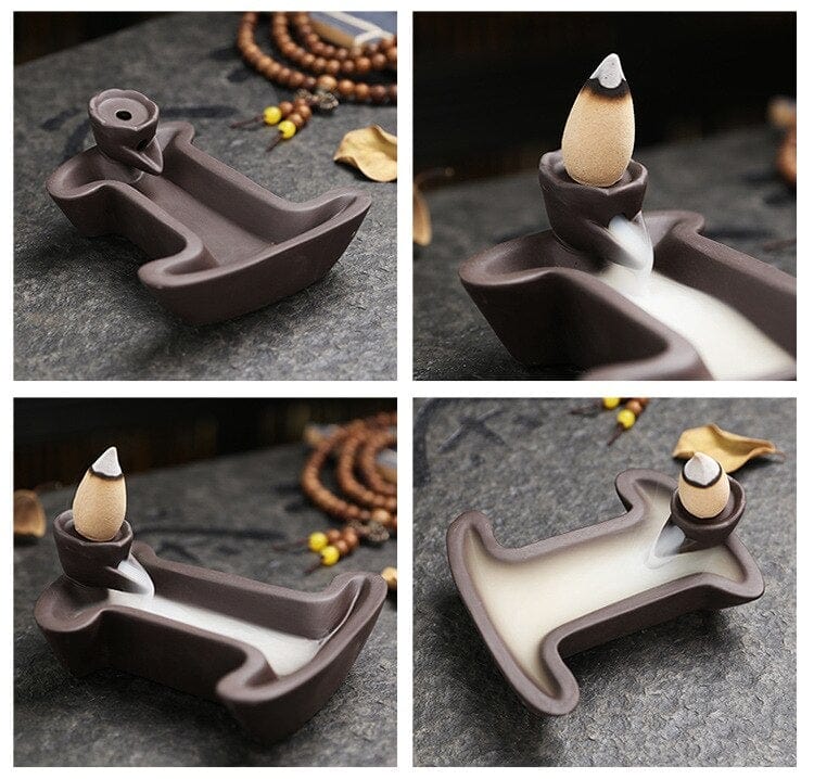 Alphabet Backflow Incense Burner Blackbrdstore