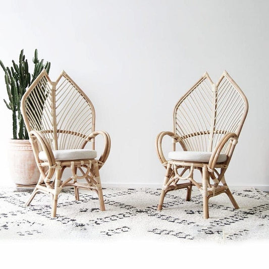 Ancient Retro Rattan Chair Blackbrdstore