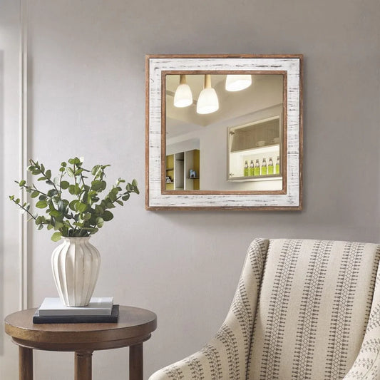 Antique Artisasset Square Wall Mirror Blackbrdstore