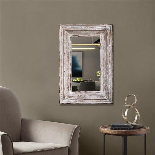 Antique White Wall Mirror Blackbrdstore