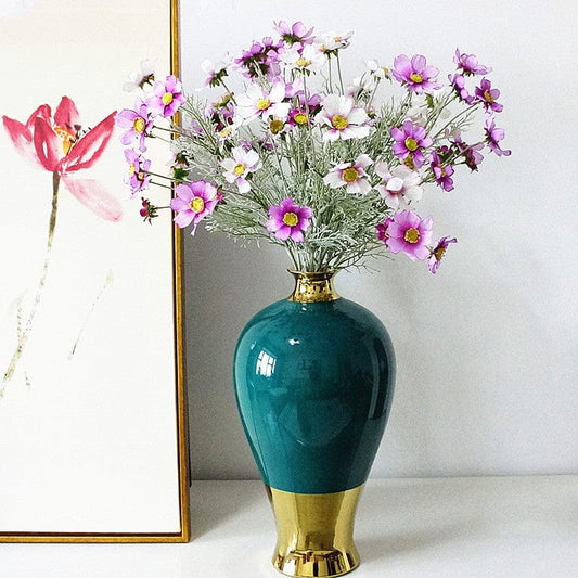 Artificial 8 Heads Chrysanthemum Flower Blackbrdstore