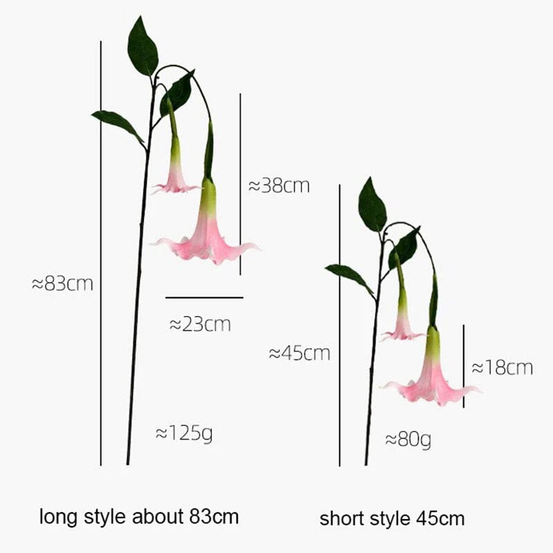 Artificial Brugmansia Versicolor Flower Blackbrdstore