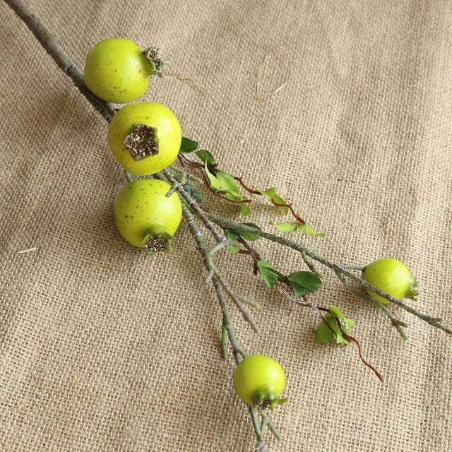 Artificial Pomegranate Fruit Branch Blackbrdstore