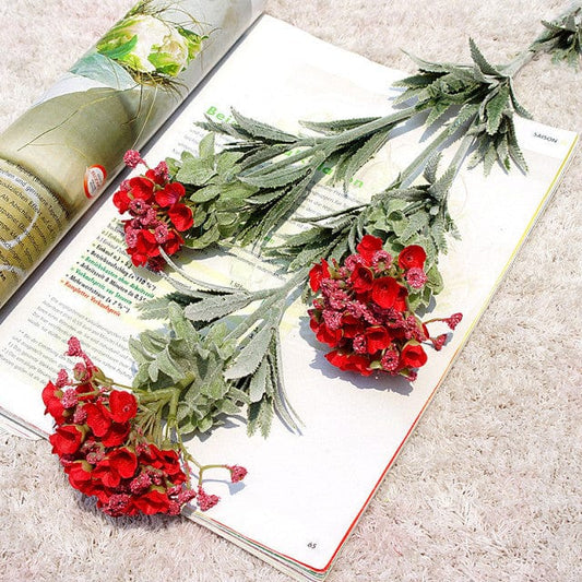 Artificial Snowball Flower Blackbrdstore