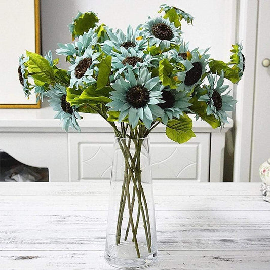 Artificial Sunflowers Branch Blackbrdstore