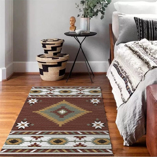 Aztec Brown Style Carpet Blackbrdstore