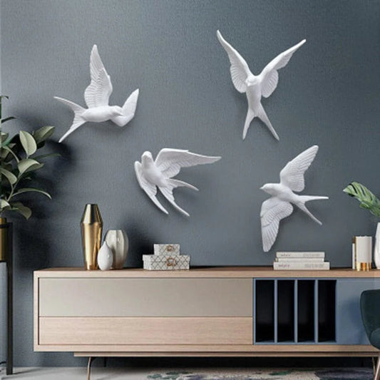 Bird Figurines Wall Decor Blackbrdstore