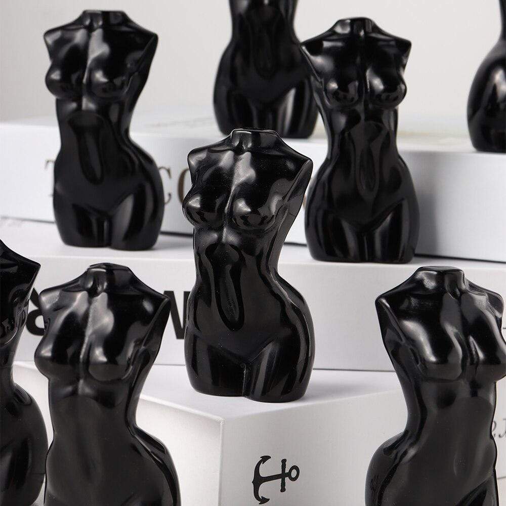 Black Obsidian Goddess Statue Blackbrdstore