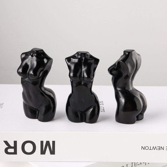 Black Obsidian Goddess Statue Blackbrdstore