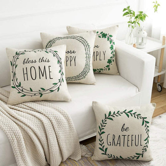 Blessed This House Cushion Cover Set Blackbrdstore